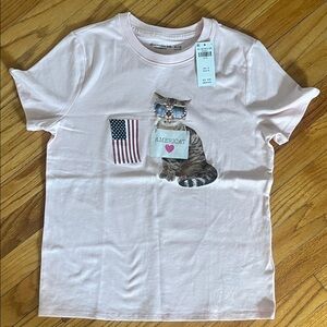 Abercrombie kids graphic cat tee